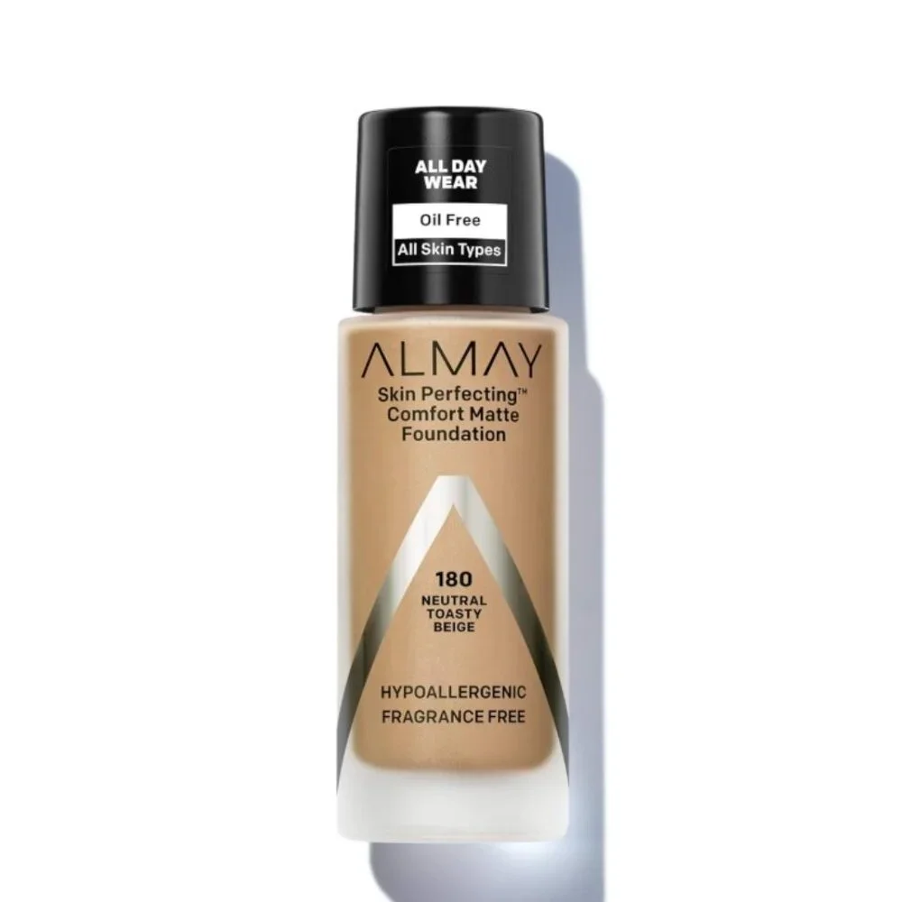 Almay Skin Perfecting Comfort Matte Foundation - 180 Neutral Toasty Beige